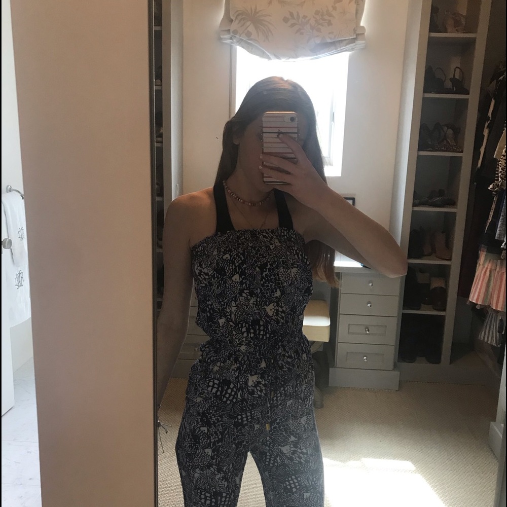 lily Pulitzer jumpsuit strapless